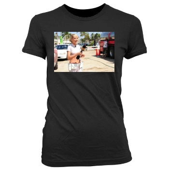 Sara Jean Underwood Women's Junior Cut Crewneck T-Shirt