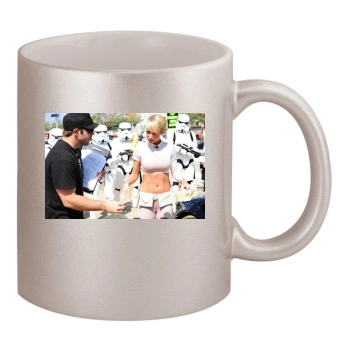 Sara Jean Underwood 11oz Metallic Silver Mug