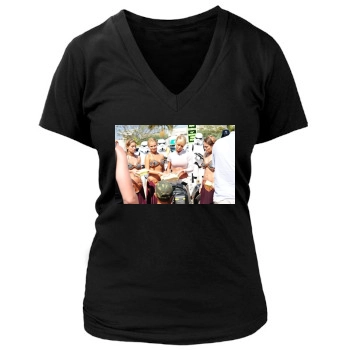 Sara Jean Underwood Women's Deep V-Neck TShirt