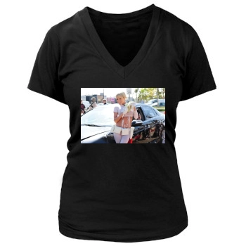 Sara Jean Underwood Women's Deep V-Neck TShirt