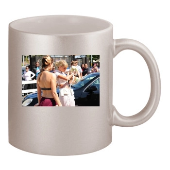 Sara Jean Underwood 11oz Metallic Silver Mug