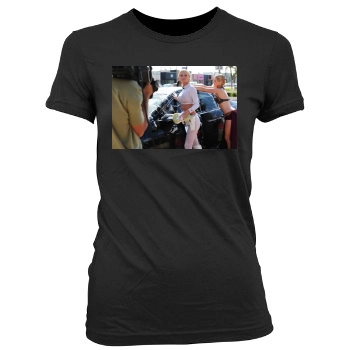 Sara Jean Underwood Women's Junior Cut Crewneck T-Shirt