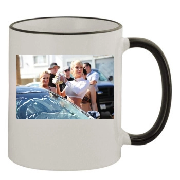 Sara Jean Underwood 11oz Colored Rim & Handle Mug