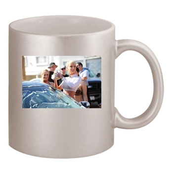 Sara Jean Underwood 11oz Metallic Silver Mug