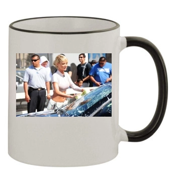 Sara Jean Underwood 11oz Colored Rim & Handle Mug