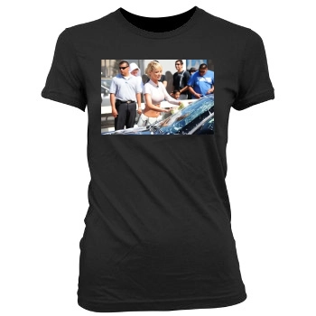 Sara Jean Underwood Women's Junior Cut Crewneck T-Shirt