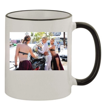 Sara Jean Underwood 11oz Colored Rim & Handle Mug