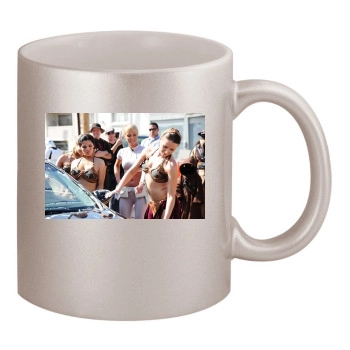 Sara Jean Underwood 11oz Metallic Silver Mug