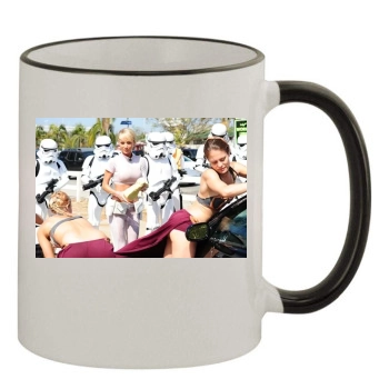 Sara Jean Underwood 11oz Colored Rim & Handle Mug