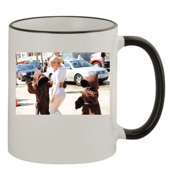 Sara Jean Underwood 11oz Colored Rim & Handle Mug