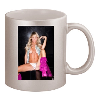 Sara Jean Underwood 11oz Metallic Silver Mug