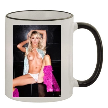 Sara Jean Underwood 11oz Colored Rim & Handle Mug