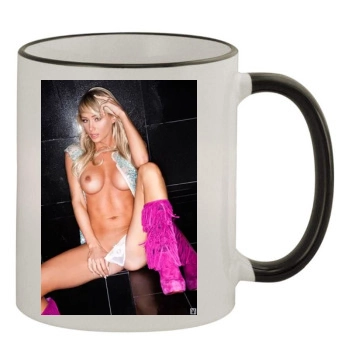 Sara Jean Underwood 11oz Colored Rim & Handle Mug