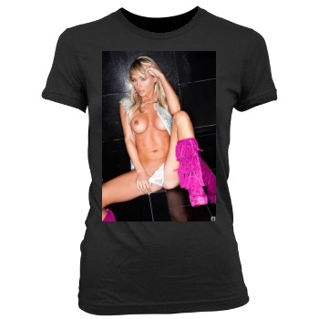 Sara Jean Underwood Women's Junior Cut Crewneck T-Shirt