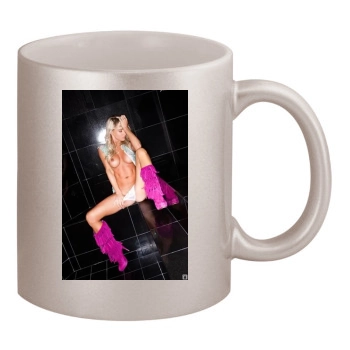 Sara Jean Underwood 11oz Metallic Silver Mug