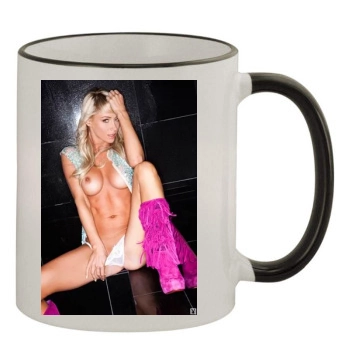 Sara Jean Underwood 11oz Colored Rim & Handle Mug