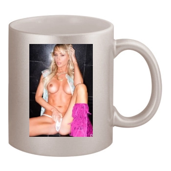 Sara Jean Underwood 11oz Metallic Silver Mug