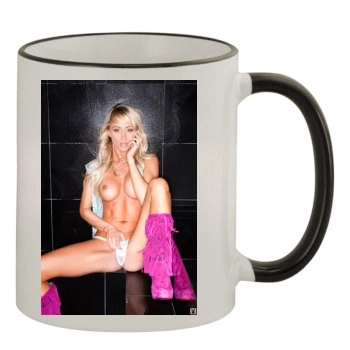 Sara Jean Underwood 11oz Colored Rim & Handle Mug