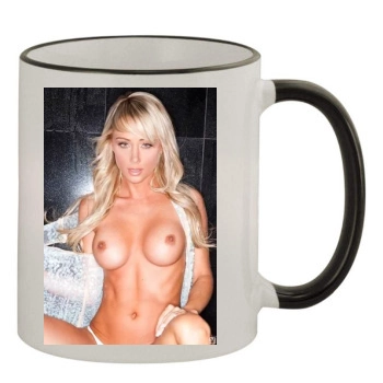 Sara Jean Underwood 11oz Colored Rim & Handle Mug