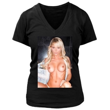 Sara Jean Underwood Women's Deep V-Neck TShirt