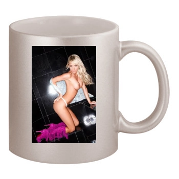 Sara Jean Underwood 11oz Metallic Silver Mug