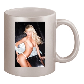 Sara Jean Underwood 11oz Metallic Silver Mug