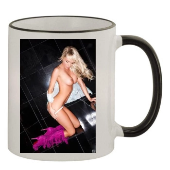 Sara Jean Underwood 11oz Colored Rim & Handle Mug