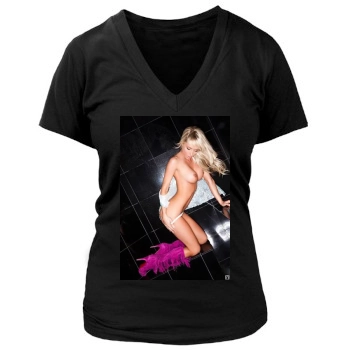 Sara Jean Underwood Women's Deep V-Neck TShirt