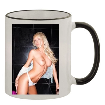 Sara Jean Underwood 11oz Colored Rim & Handle Mug