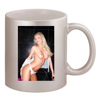 Sara Jean Underwood 11oz Metallic Silver Mug