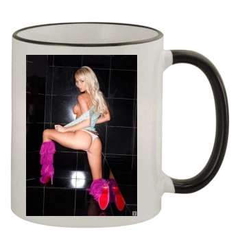 Sara Jean Underwood 11oz Colored Rim & Handle Mug