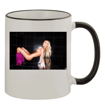 Sara Jean Underwood 11oz Colored Rim & Handle Mug