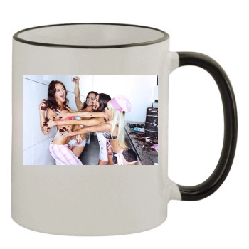 Sara Jean Underwood 11oz Colored Rim & Handle Mug