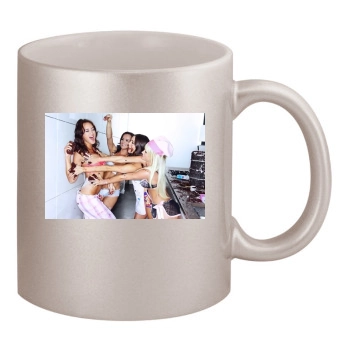 Sara Jean Underwood 11oz Metallic Silver Mug