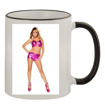 Sara Jean Underwood 11oz Colored Rim & Handle Mug