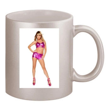 Sara Jean Underwood 11oz Metallic Silver Mug