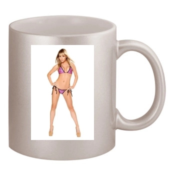 Sara Jean Underwood 11oz Metallic Silver Mug