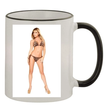 Sara Jean Underwood 11oz Colored Rim & Handle Mug