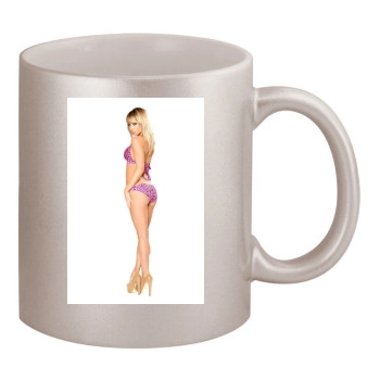 Sara Jean Underwood 11oz Metallic Silver Mug