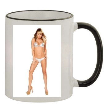 Sara Jean Underwood 11oz Colored Rim & Handle Mug