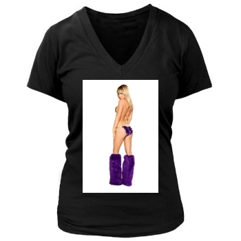 Sara Jean Underwood Women's Deep V-Neck TShirt