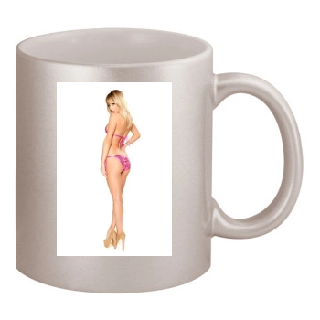 Sara Jean Underwood 11oz Metallic Silver Mug