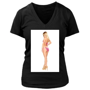 Sara Jean Underwood Women's Deep V-Neck TShirt