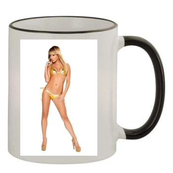 Sara Jean Underwood 11oz Colored Rim & Handle Mug