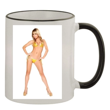 Sara Jean Underwood 11oz Colored Rim & Handle Mug