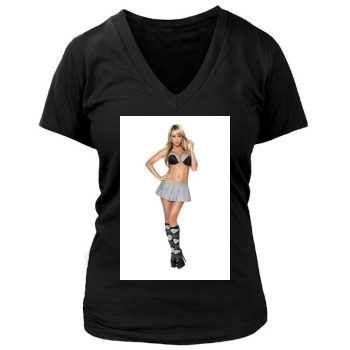 Sara Jean Underwood Women's Deep V-Neck TShirt