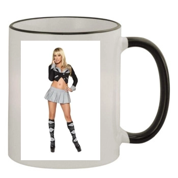 Sara Jean Underwood 11oz Colored Rim & Handle Mug