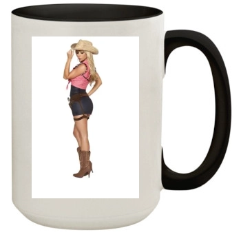 Sara Jean Underwood 15oz Colored Inner & Handle Mug