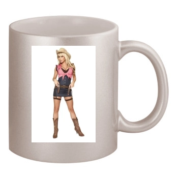 Sara Jean Underwood 11oz Metallic Silver Mug