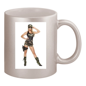 Sara Jean Underwood 11oz Metallic Silver Mug